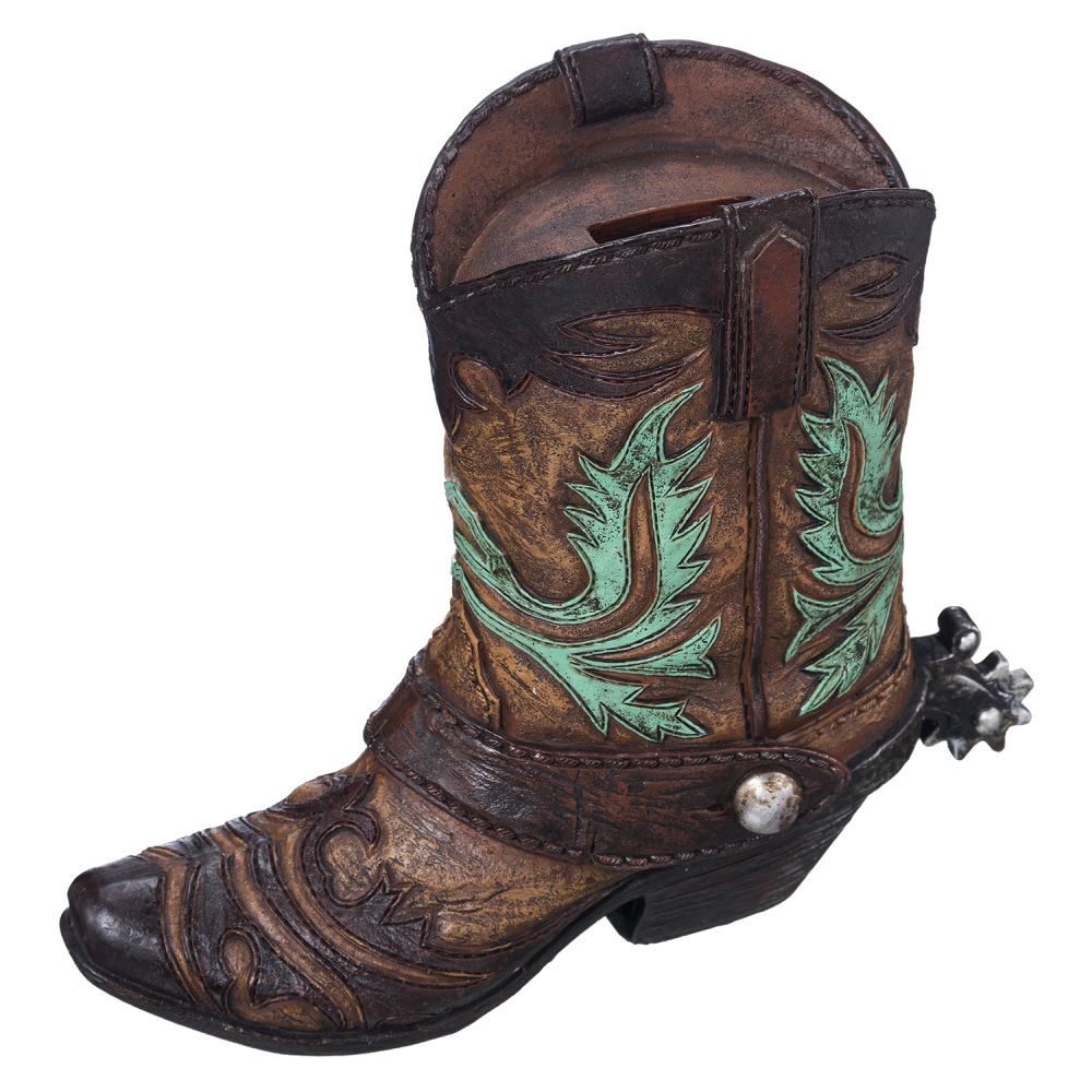 Cowboy Boot Money Bank