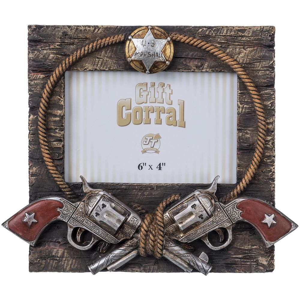 Double Pistol Picture/Photo Frame