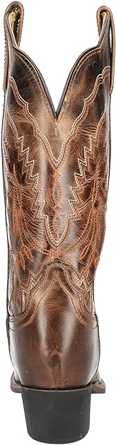 Smoky Mountain Boots Womens Amelia Brown Distress Leather Cowboy Boot