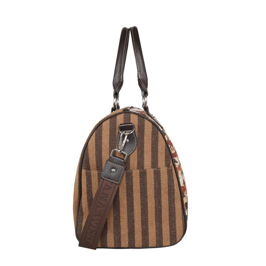 Montana West Horse Print Canvas Weekender Bag