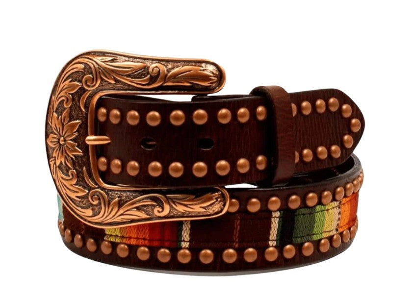Women\'s Multicolor Serape & Leopard Accent Western Belt M & F Western Women main image 4