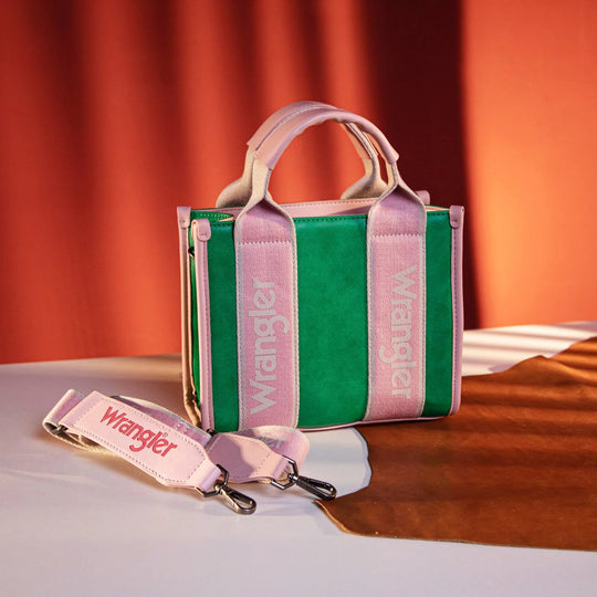 Wrangler Color Block Small Tote/Crossbody -Green
