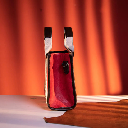 Wrangler Color Block Small Tote/Crossbody -Red