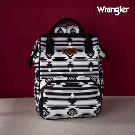 Wrangler Aztec Printed Callie Backpack - Black