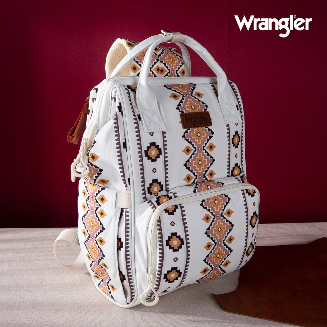 Wrangler Aztec Printed Callie Backpack - Tan