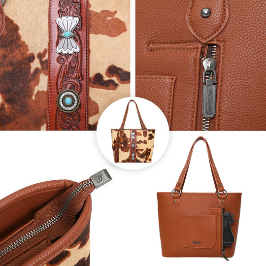 Wrangler Hair-on Collection Concealed Carry Tote (Wrangler by Montana West)
