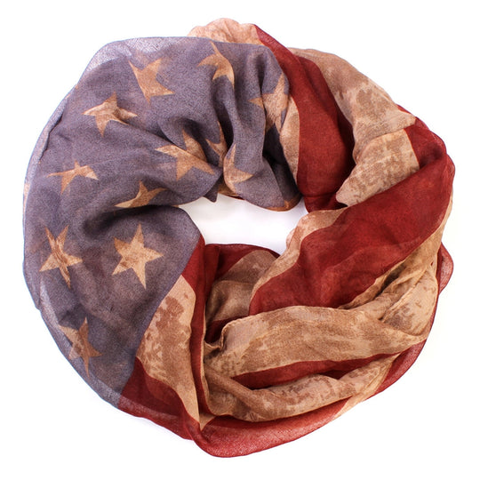 American Flag Infinity Scarf