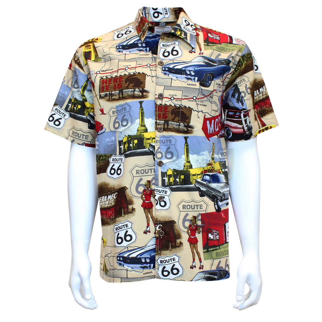 Chevy Rt. 66 Camp Button Shirt