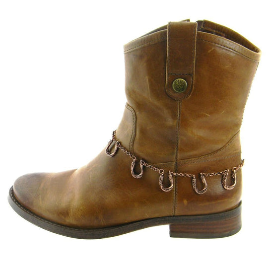 5 Horse Shoe Boot Chain - Boot Accessories