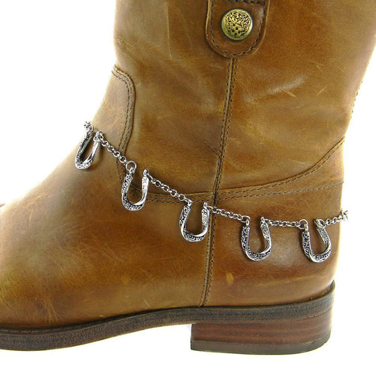 5 Horse Shoe Boot Chain - Boot Accessories
