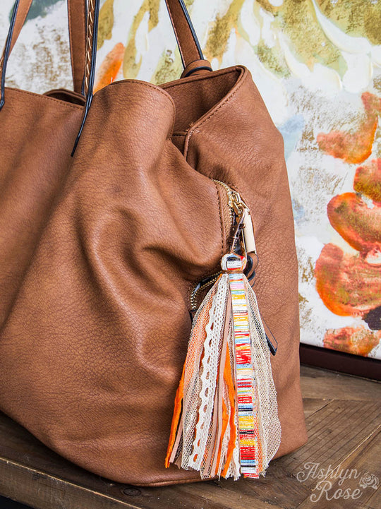 Dancing in the Desert Tassel Keychain, Copper