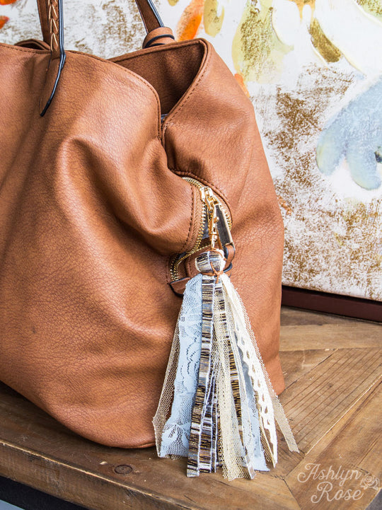 Simple Serape Keychain, Gold