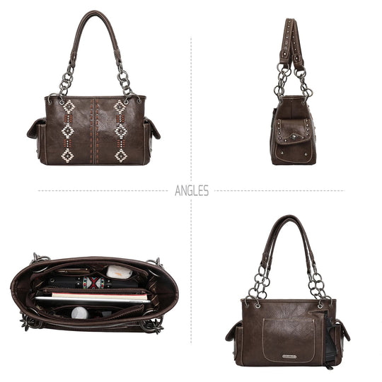 Montana West Whipstitch Collection Concealed Carry Satchel