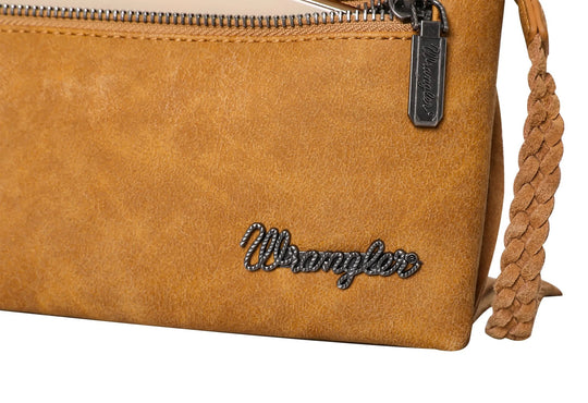 Wrangler Genuine Leather Fringe Crossbody Bag (Wrangler By Montana West) - Brown