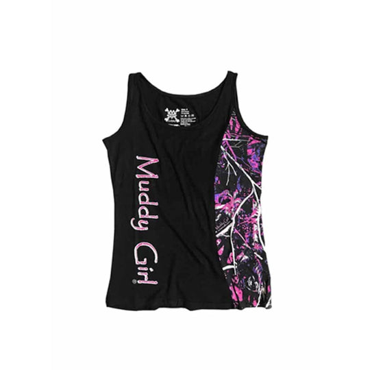 Black Camo Edge Tank Top | Muddy Girl Camo - Womens Tops