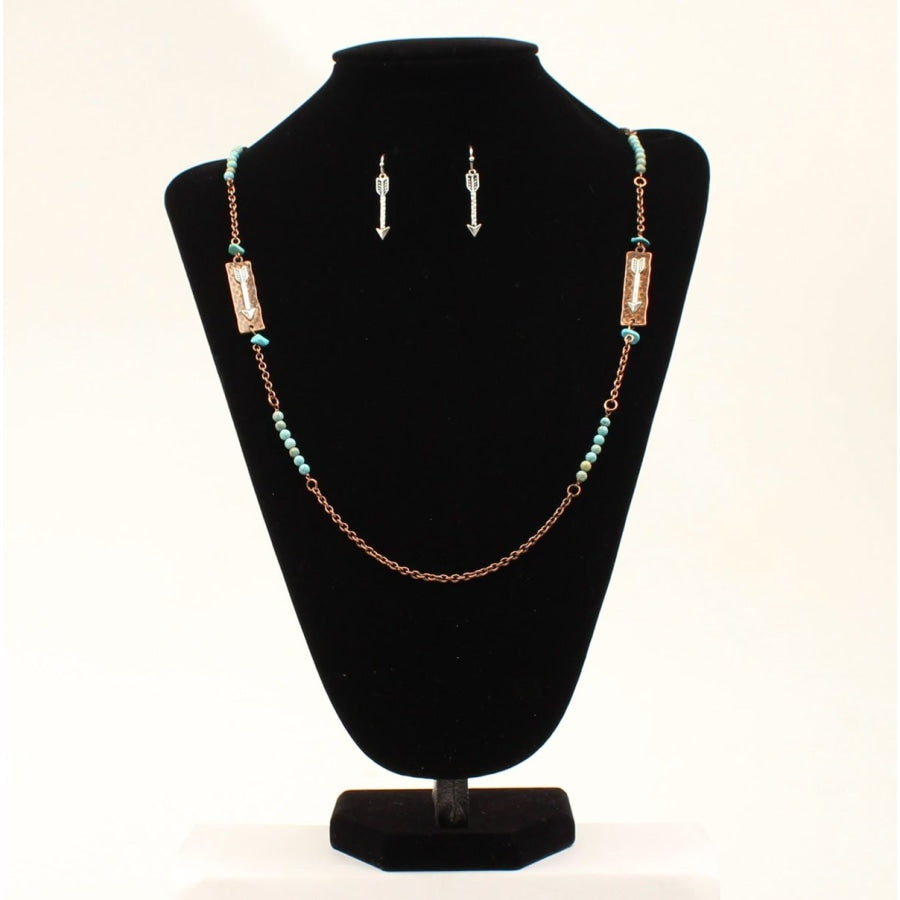 Blazin Roxx Ladies Arrow Necklace Set - Accessories