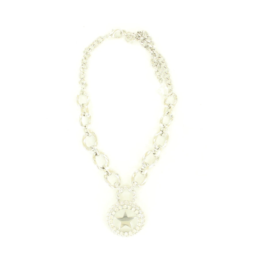 STAR CHARM SILVER W/CRYSTALS