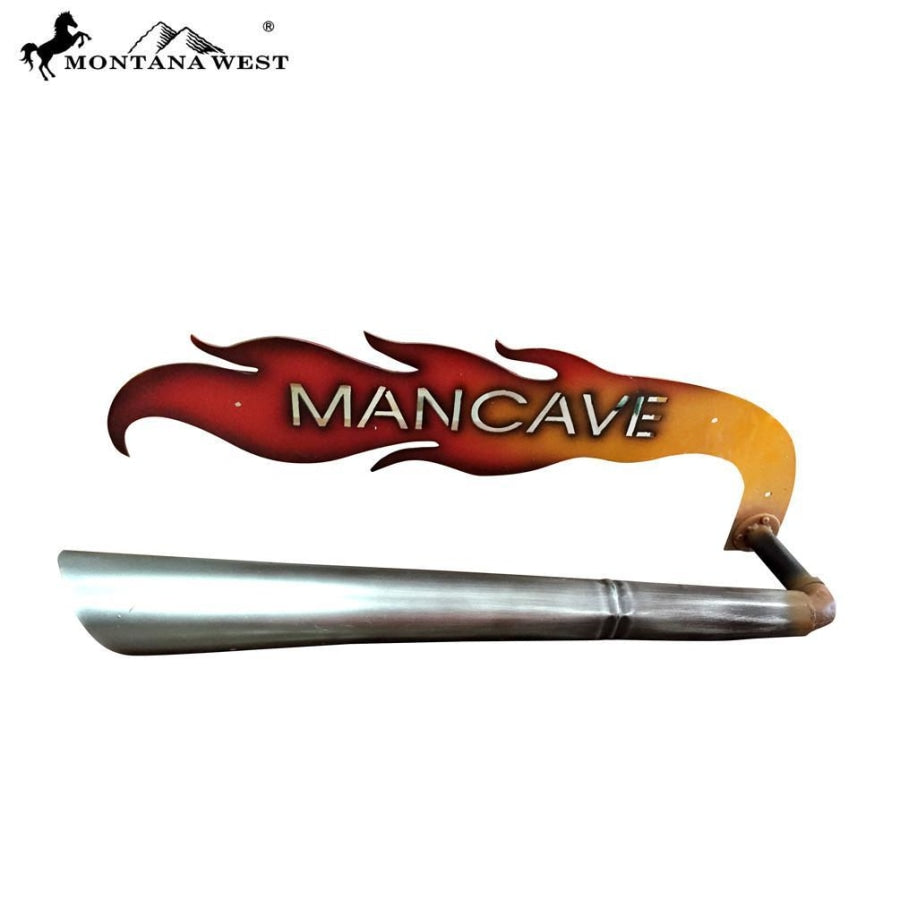 Montana West Metal Mancave Motorcycle Exhaust Pipe Towel Rack - Lifestyle