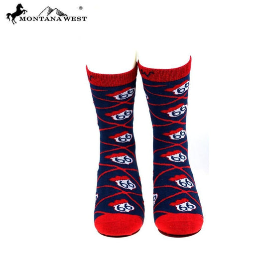 Montana West Route 66 Collection Sock Assorted Colour - Accessories