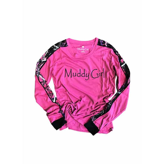 Pink Shirt | Muddy Girl Camo - Womens Tops