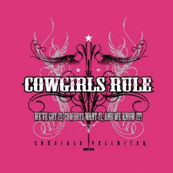 Cowgirls Rule- Pink Hoodie