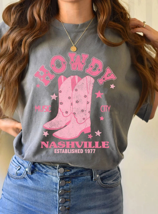 Howdy Boots Graphic T-Shirts