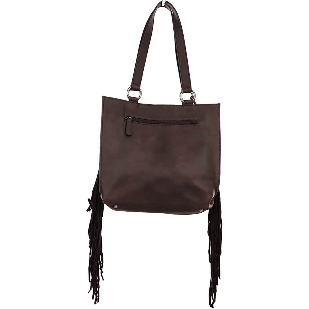 Ariat Womens Nashville Calf Hair Tote Handbag, Brown
