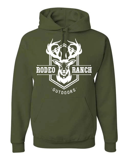 Rodeo Ranch Outdoors Hoodie - Military Green
