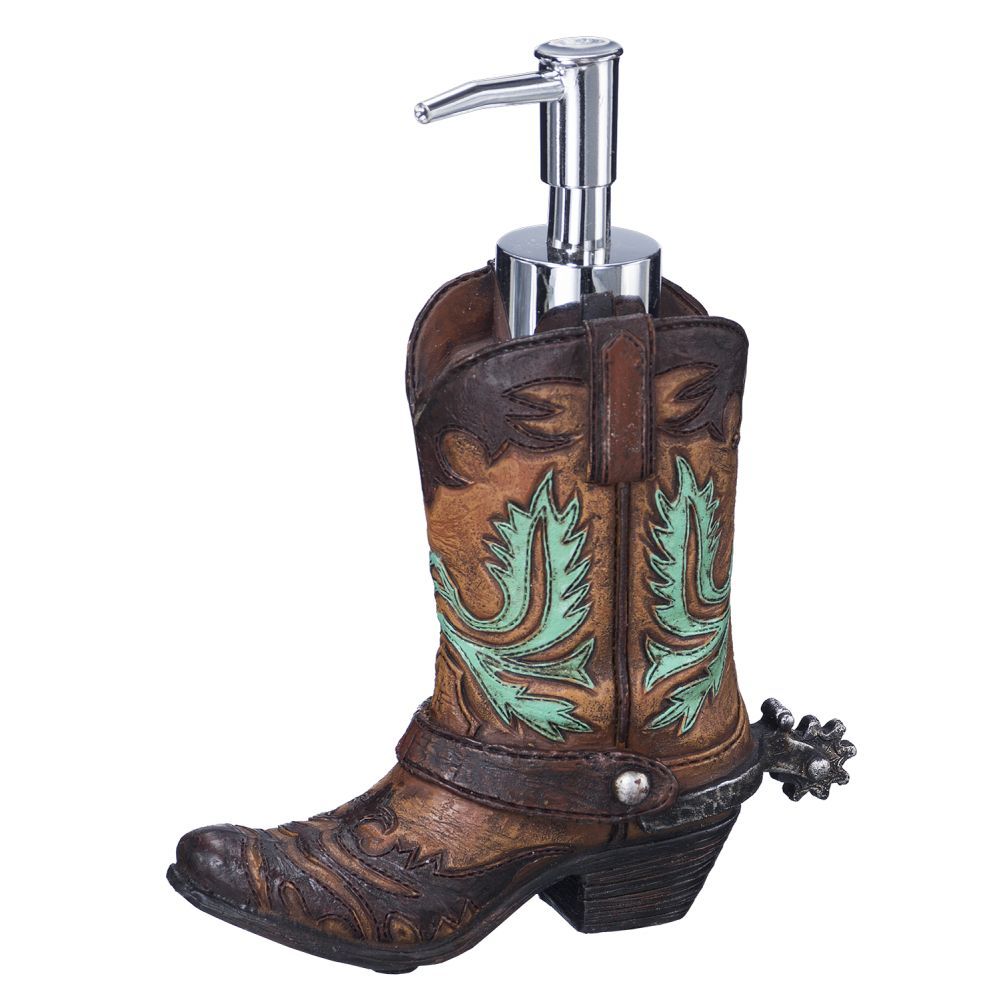 Cowboy Boot Spur Soap Dispenser