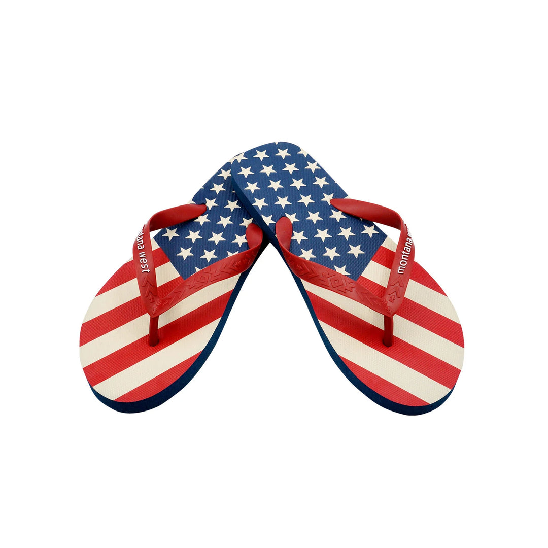 Montana West American Pride Collection Thin Flip Flops