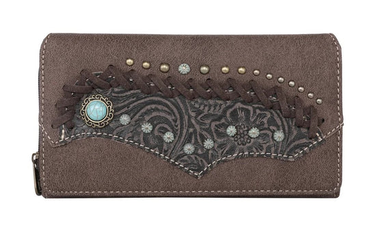 Montana West Tooled Collection Wallet