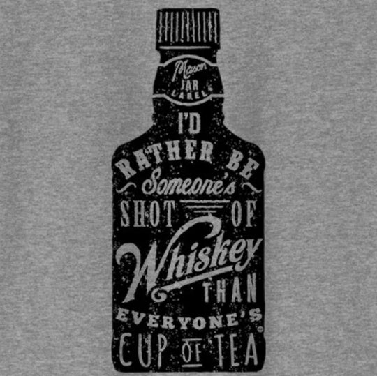 Whiskey Cup of Tea Short Sleeved T-Shirt
