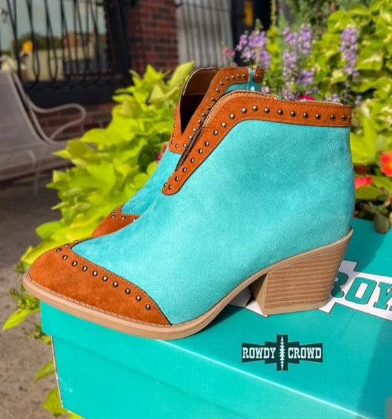 Beaumont Booties Blue Suede Boots