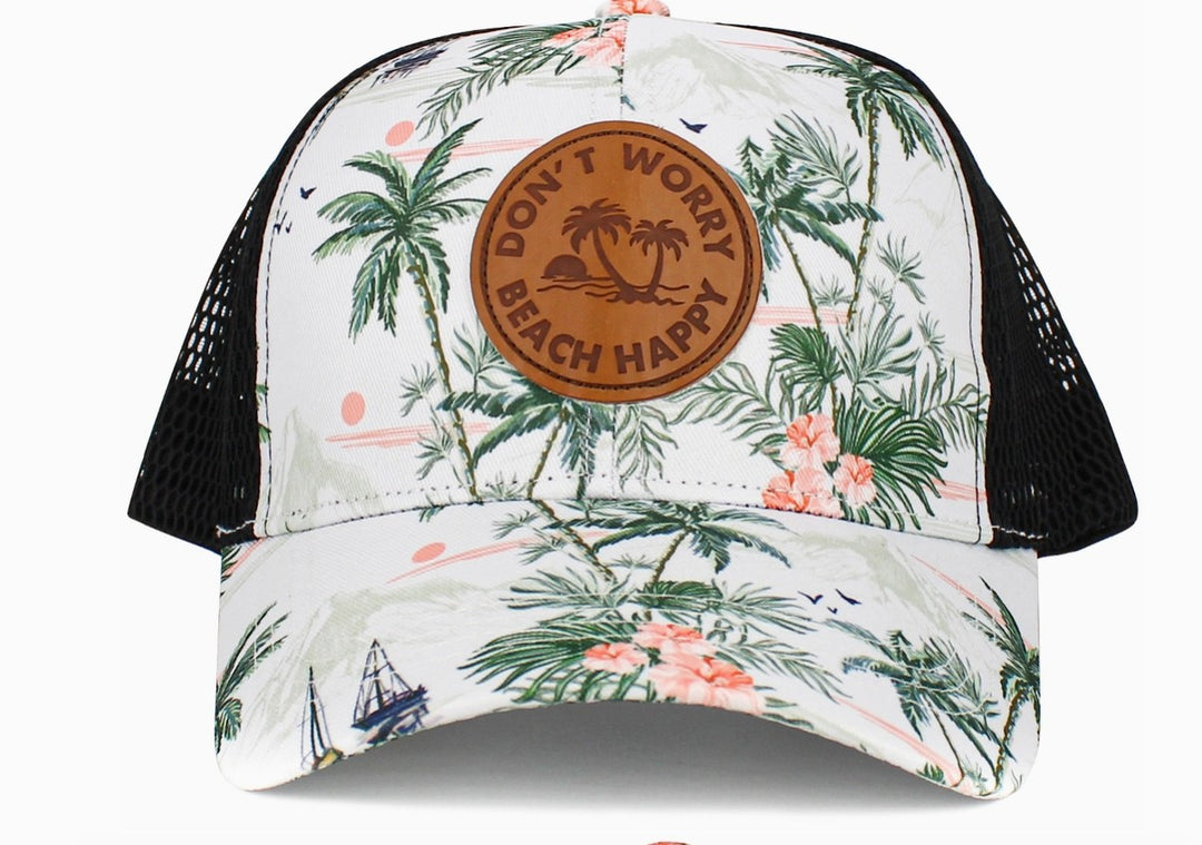 Don't Worry Beach Happy Mesh Ballcap