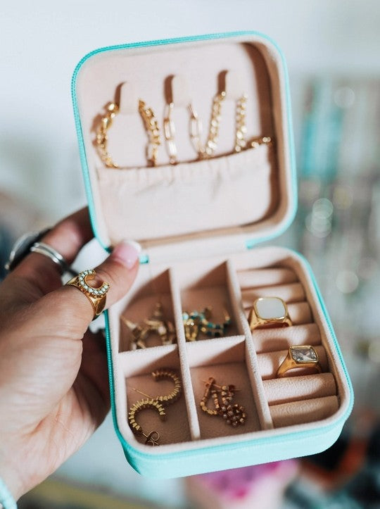 Vintage Cowboy Square Jewelry Case