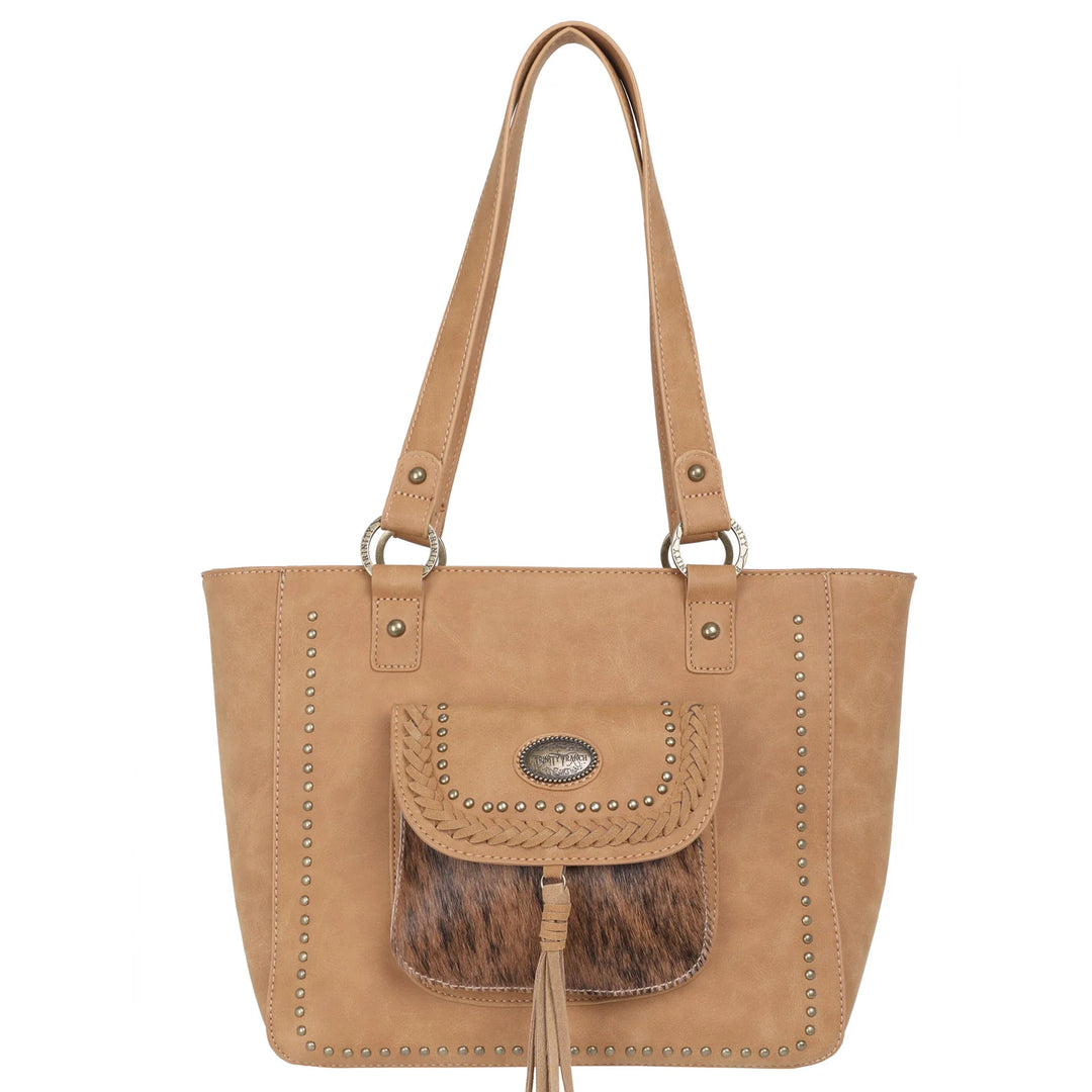 Trinity Ranch Hair-On Leather Collection Concealed Handgun Tote