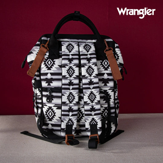 Wrangler Aztec Printed Callie Backpack - Black