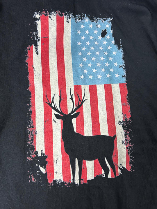 American Buck Black Short Sleeved T-shirt (2XL)