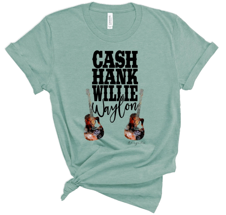 Cash Hank Willie Waylon (unisex)
