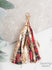 Deck the Halls Keychain, Red Plaid