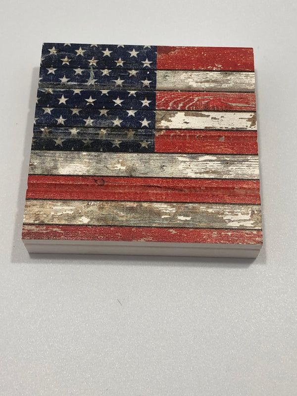 American Flag Pallet Coaster