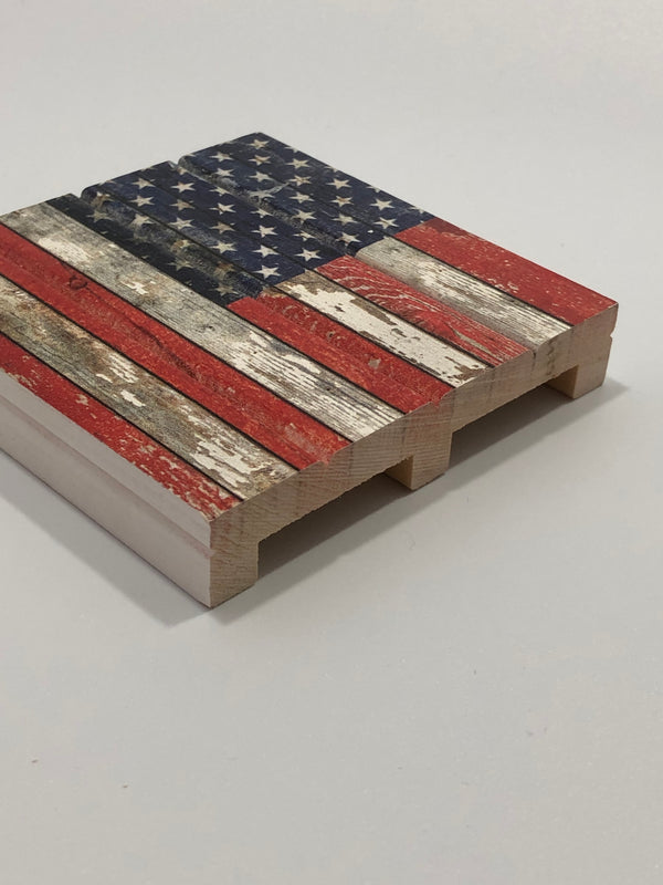 American Flag Pallet Coaster