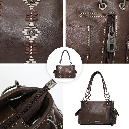 Montana West Whipstitch Collection Concealed Carry Satchel