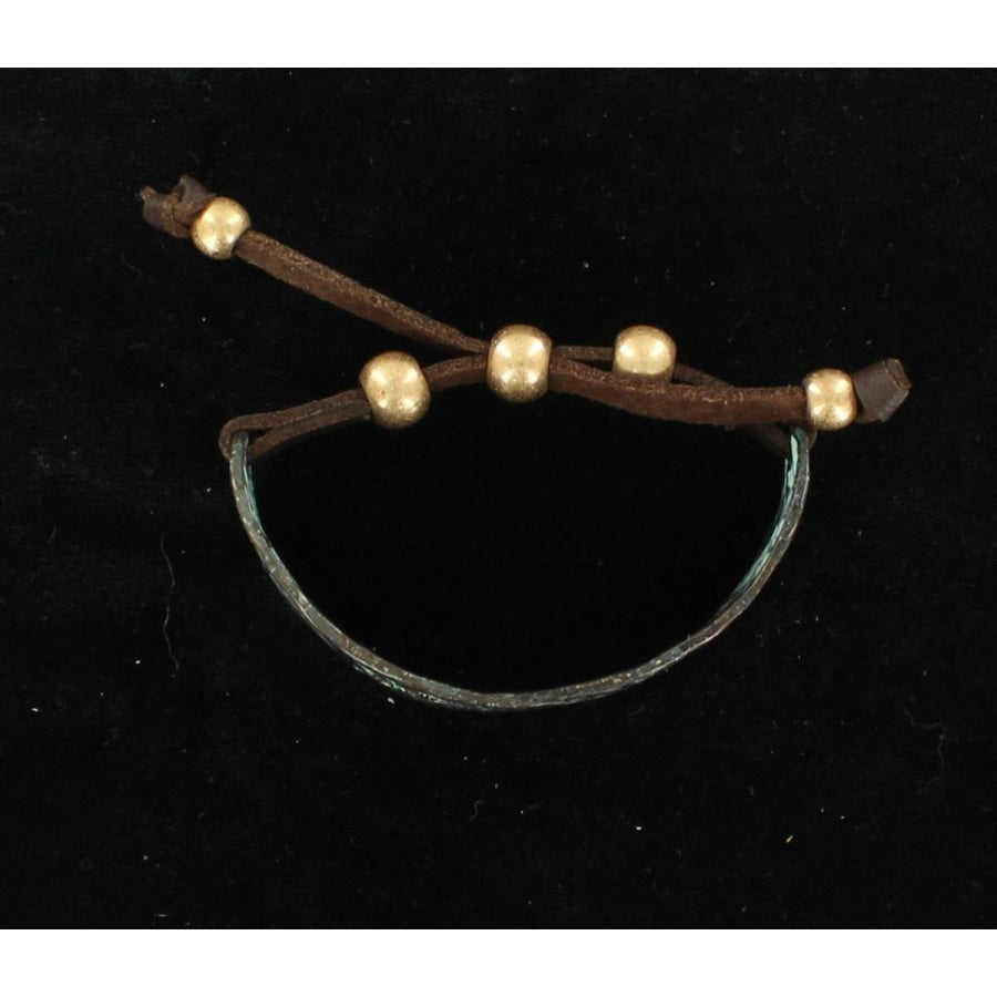 Blazin Roxx Western Jewelry Womens Leather Bracelet Patina Arrow Turquoise - Accessories