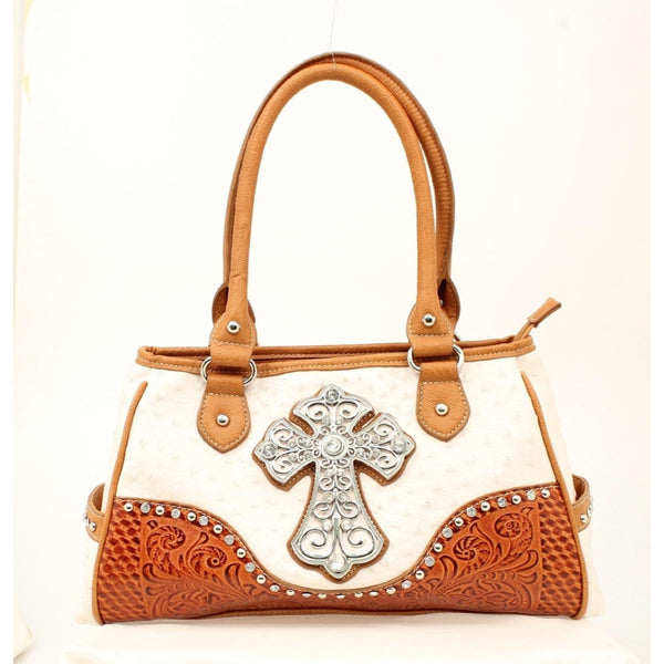 Blazin Roxx Western Womens Handbag Satchel Ostrich Cross - Bags & Purses
