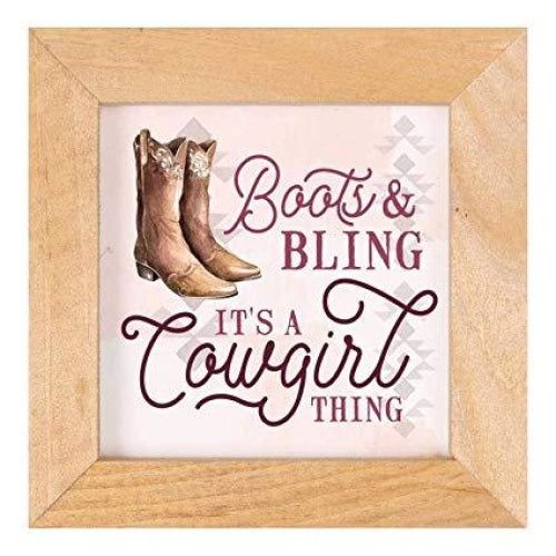 Boots And Bling Its A Cowgirl Framed Art - Lifestyle