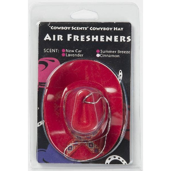 Cowboy Hat Air Freshener - Red - Accessory