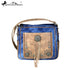 Montana West Concho Denim Collection Crossbody Bag In Navy - Accessories