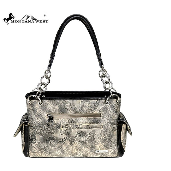 Montana West Embroidered Collection Satchel - Bags & Purses