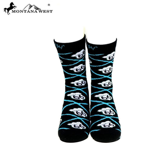 Montana West Route 66 Collection Sock Assorted Colour - Black - Accessories